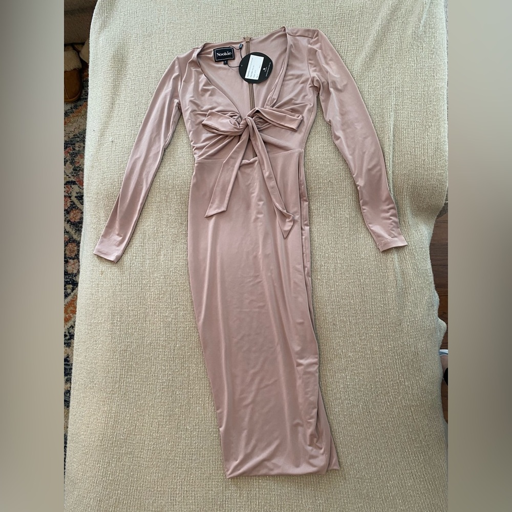 NWT Nookie blush pink midi dress - small